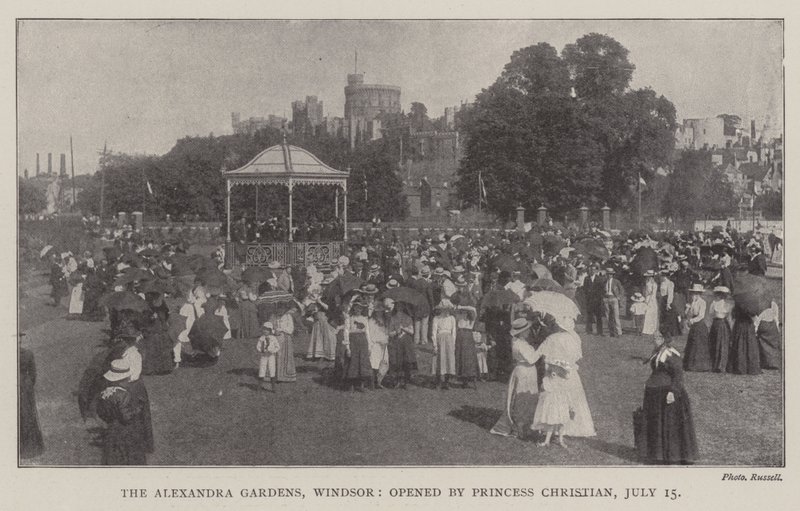 Alexandra Gardens, Windsor, avasi prinsessa Christian, 15. heinäkuuta tekijältä English Photographer