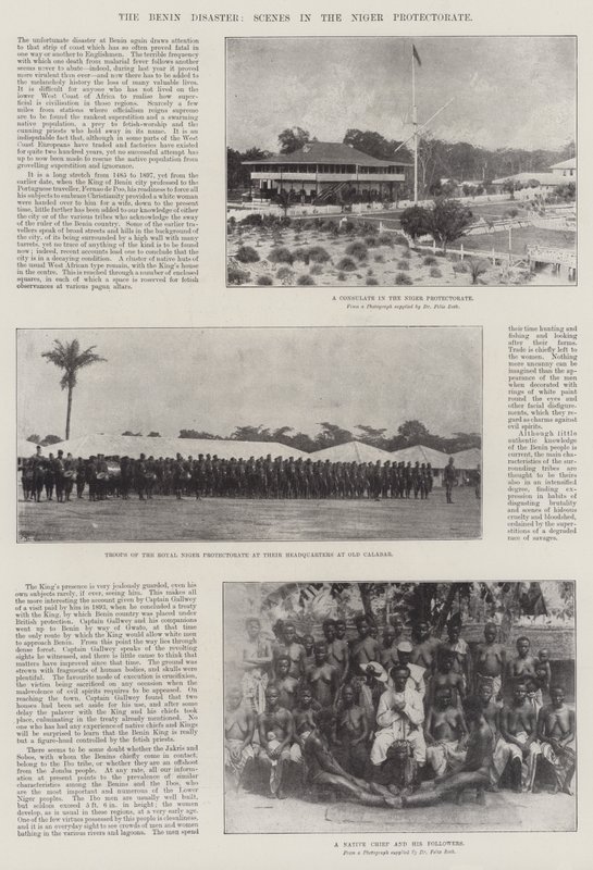 Beninin katastrofi, kohtauksia Nigerin protektoraatissa tekijältä English Photographer