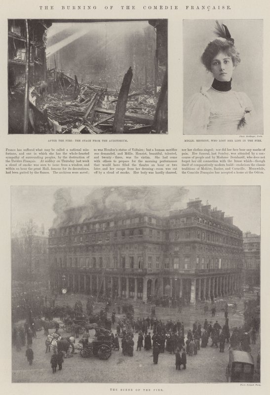 The Burning of the Comedie Francaise tekijältä English Photographer