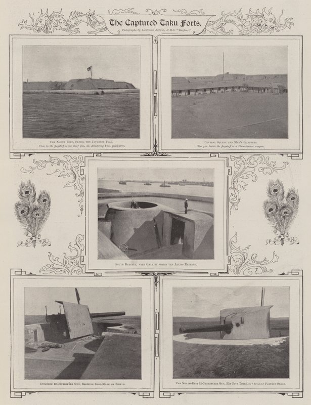 Vangitut Takun linnakkeet, 1900 tekijältä English Photographer