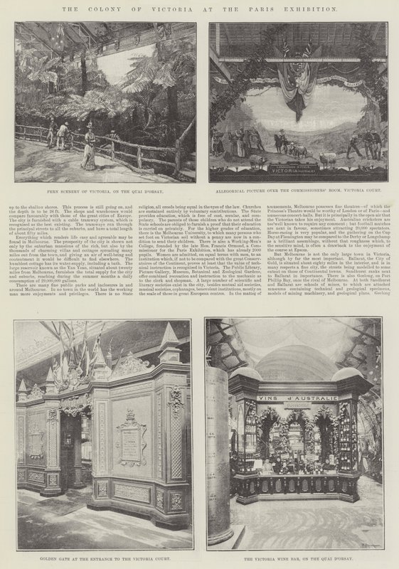 Victorian siirtokunta Pariisin näyttelyssä tekijältä English Photographer