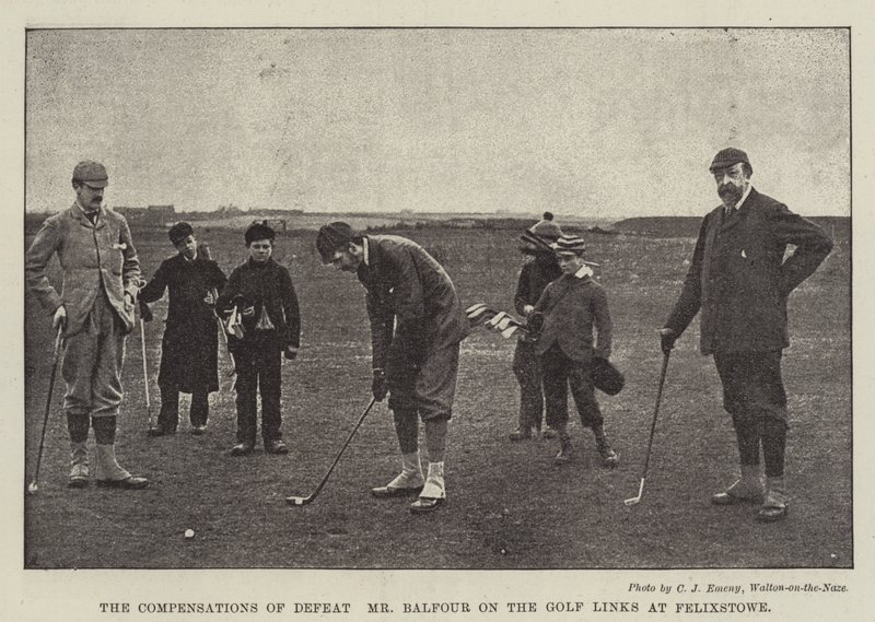 Tappion korvaukset, herra Balfour Golf Linksissä Felixstowessa tekijältä English Photographer