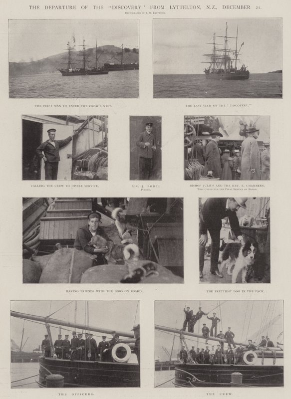 Löydön lähtö Lytteltonista Uudesta-Seelannista 21. joulukuuta tekijältä English Photographer