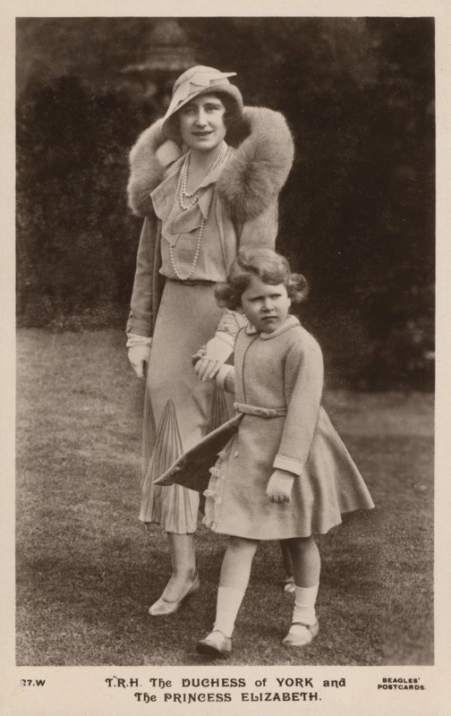 Yorkin herttuatar ja prinsessa Elizabeth (m/w kuva) tekijältä English Photographer