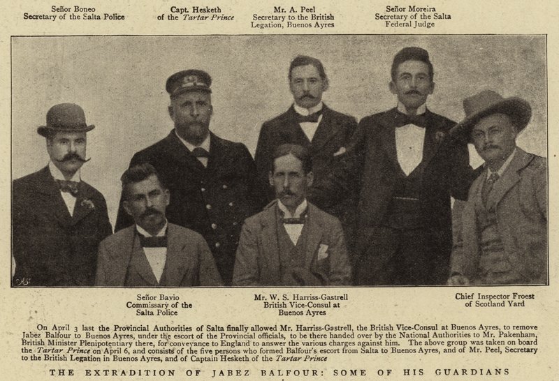 Jabez Balfourin, joidenkin hänen suojelijansa, luovuttaminen tekijältä English Photographer