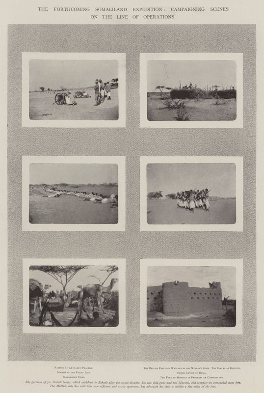 Tuleva Somalimaan retkikunta, kampanjakohtaukset operaatioiden linjalla tekijältä English Photographer