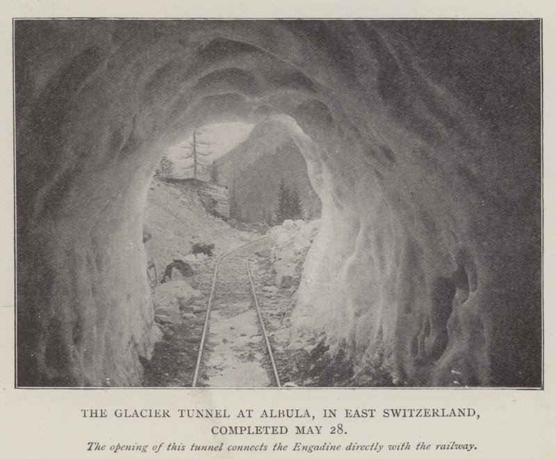 Jäätikkötunneli Albulassa Itä-Sveitsissä valmistui 28. toukokuuta tekijältä English Photographer