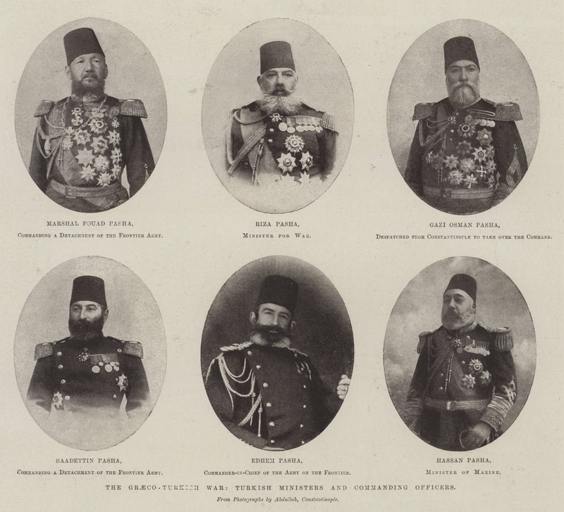 Kreikan ja Turkin sota, Turkin ministerit ja komentajat tekijältä English Photographer