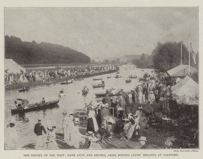 The Henley of the West, Bath Avon ja Bristol Ariel Rowing Clubs Regatta Saltfordissa tekijältä English Photographer