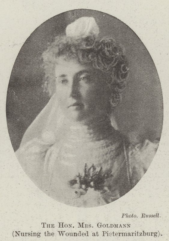 Arvoisa rouva Goldmann, hoitamassa haavoittuneita Pietermaritzburgissa tekijältä English Photographer