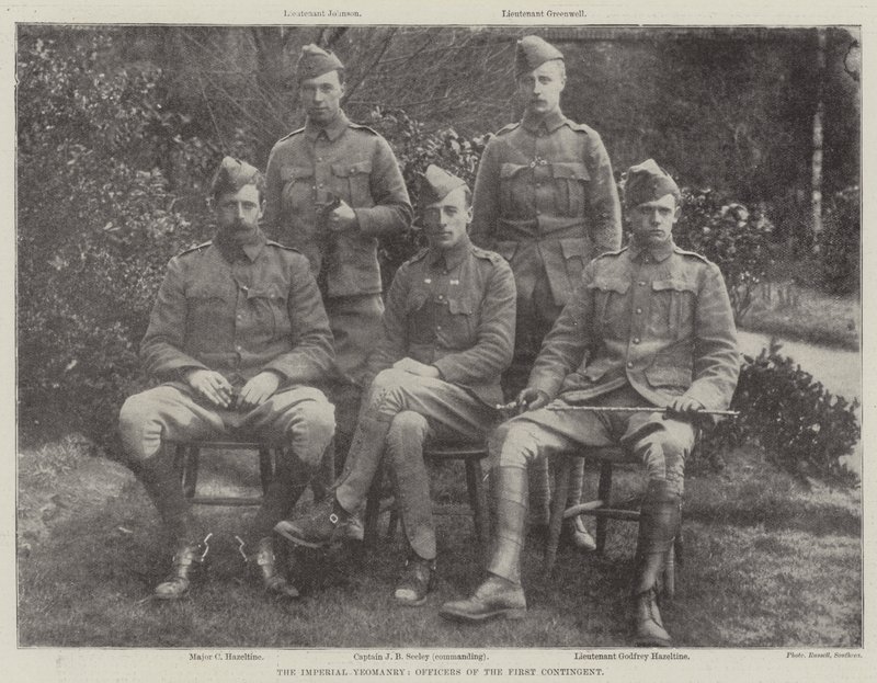Keisarillinen Yeomanry, ensimmäisen kontingentin upseerit tekijältä English Photographer