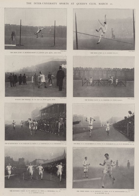 Yliopistojen välinen urheilu Queens Clubilla, 21. maaliskuuta tekijältä English Photographer