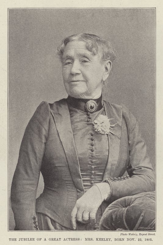 Suuren näyttelijän juhlavuosi, rouva Keeley, syntynyt 22. marraskuuta 1805 tekijältä English Photographer