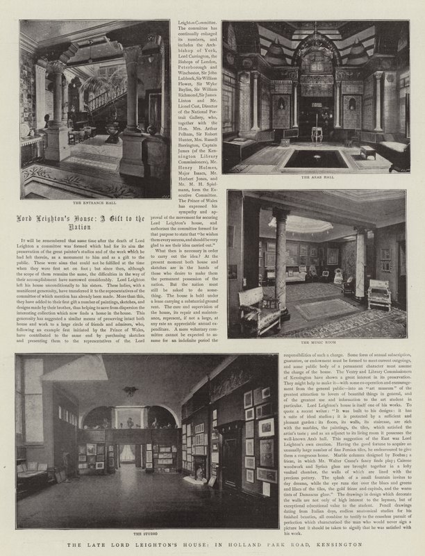 Myöhäinen Lordi Leightons House, Holland Park Roadilla, Kensingtonissa tekijältä English Photographer