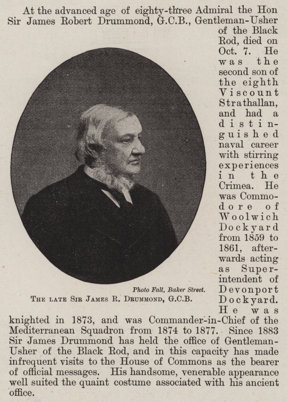 Edesmennyt Sir James R Drummond, GCB tekijältä English Photographer