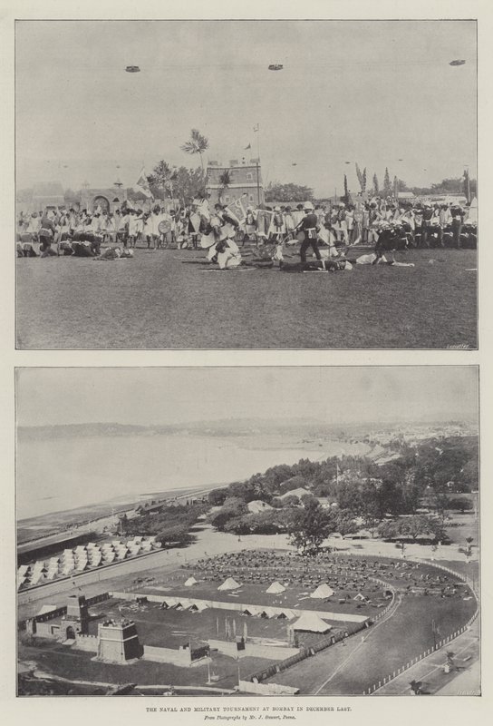 Laivasto- ja sotilasturnaus Bombayssa viime joulukuussa tekijältä English Photographer
