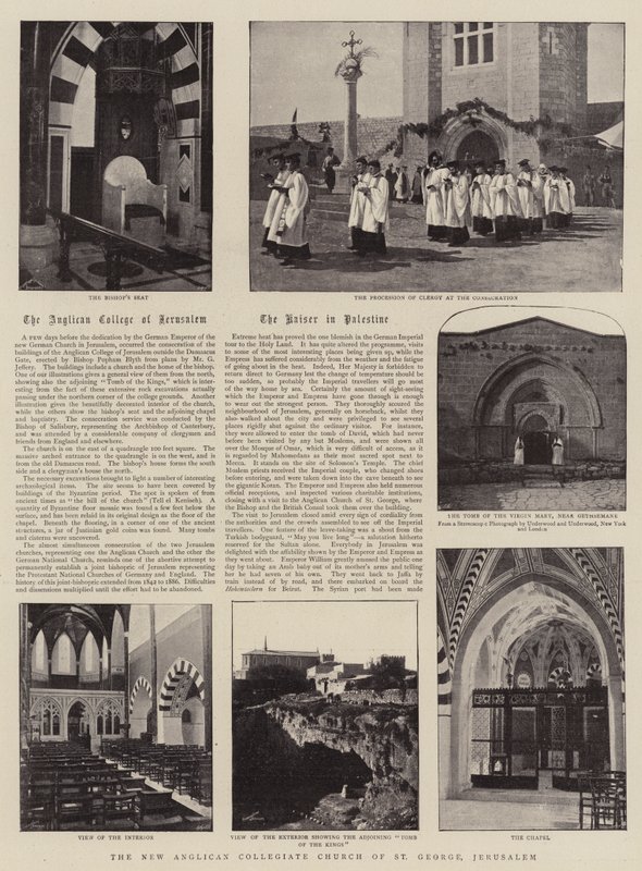 St Georgen uusi anglikaaninen kollegiaalinen kirkko, Jerusalem tekijältä English Photographer
