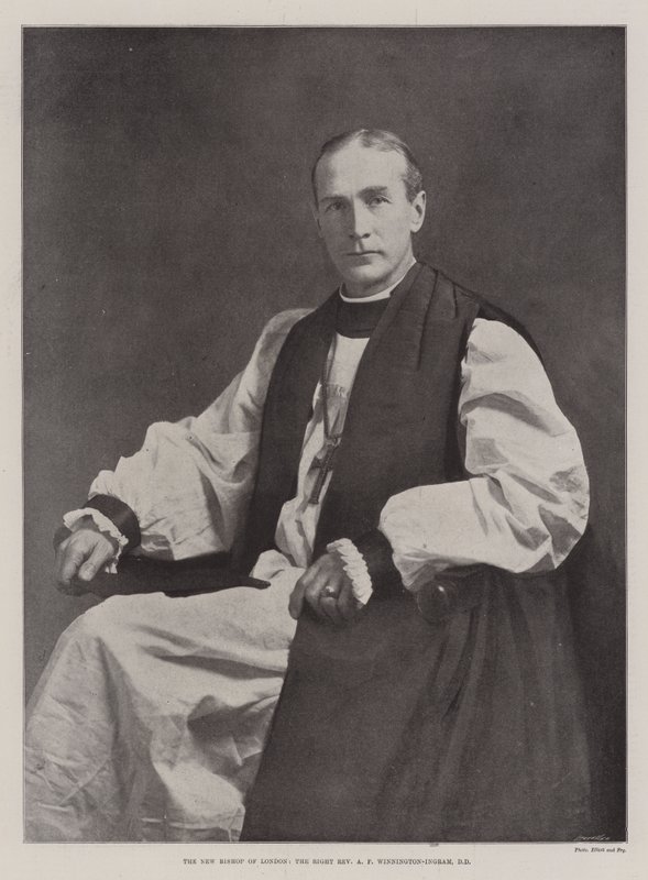 Lontoon uusi piispa, oikea pastori A F Winnington-Ingram, DD tekijältä English Photographer