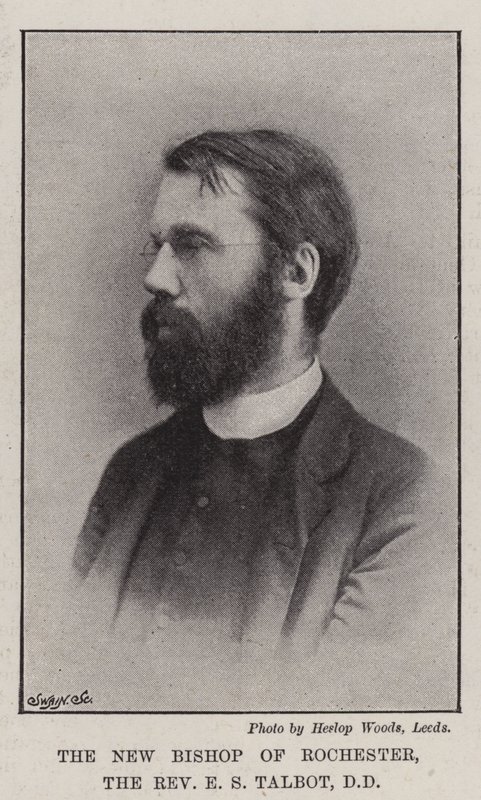 Rochesterin uusi piispa, pastori E S Talbot, DD tekijältä English Photographer