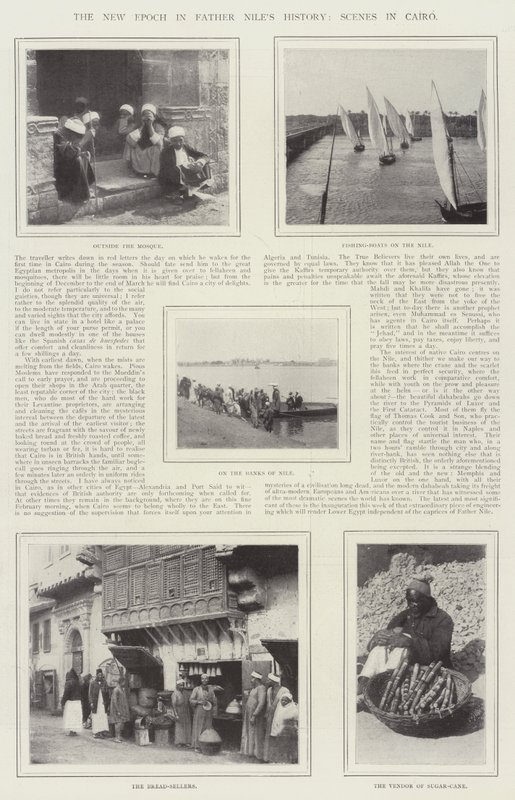 Uusi aikakausi Isä Nilesin historiassa, kohtauksia Kairossa tekijältä English Photographer