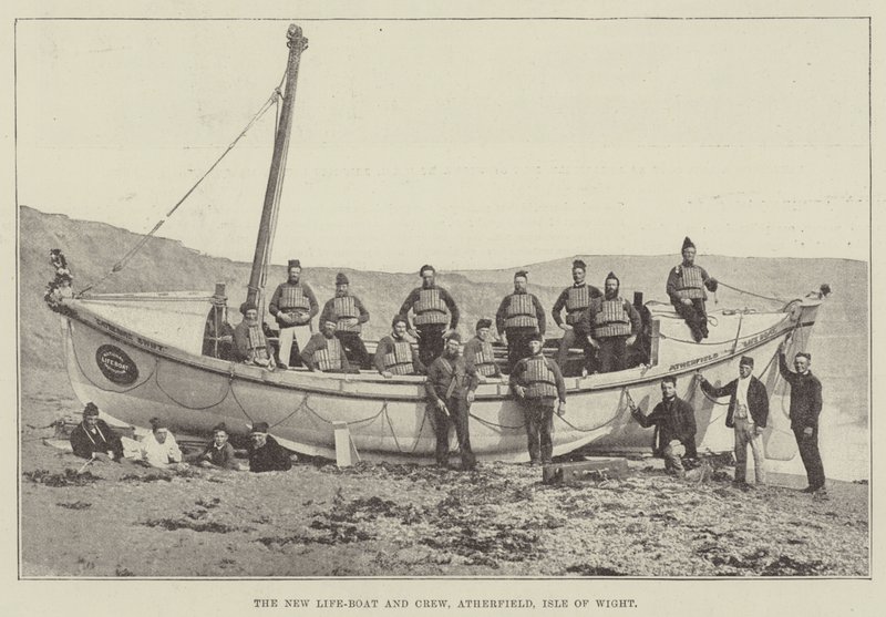 New Life-Boat ja miehistö, Atherfield, Isle of Wight tekijältä English Photographer
