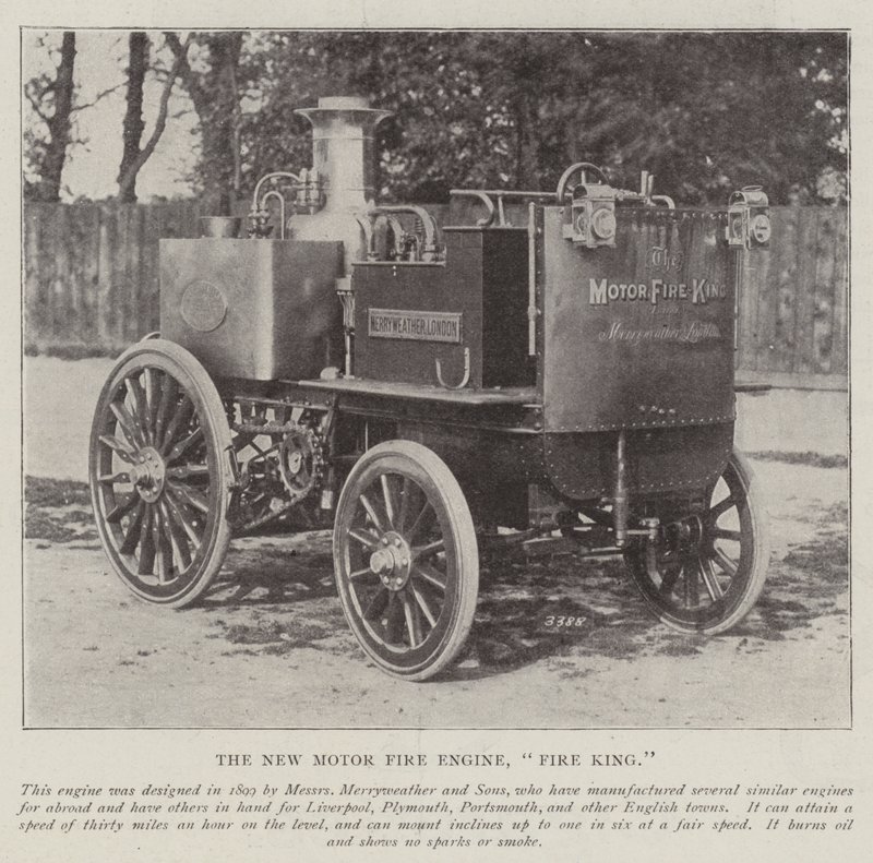 Uusi moottorin paloauto, Fire King tekijältä English Photographer