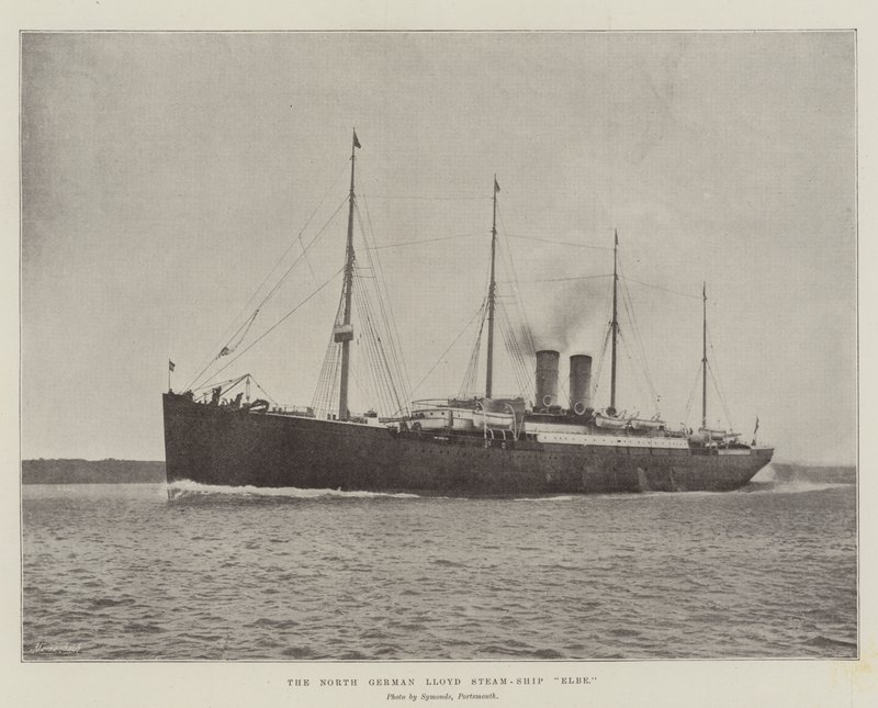 Pohjois-Saksan Lloyd-höyrylaiva Elbe tekijältä English Photographer