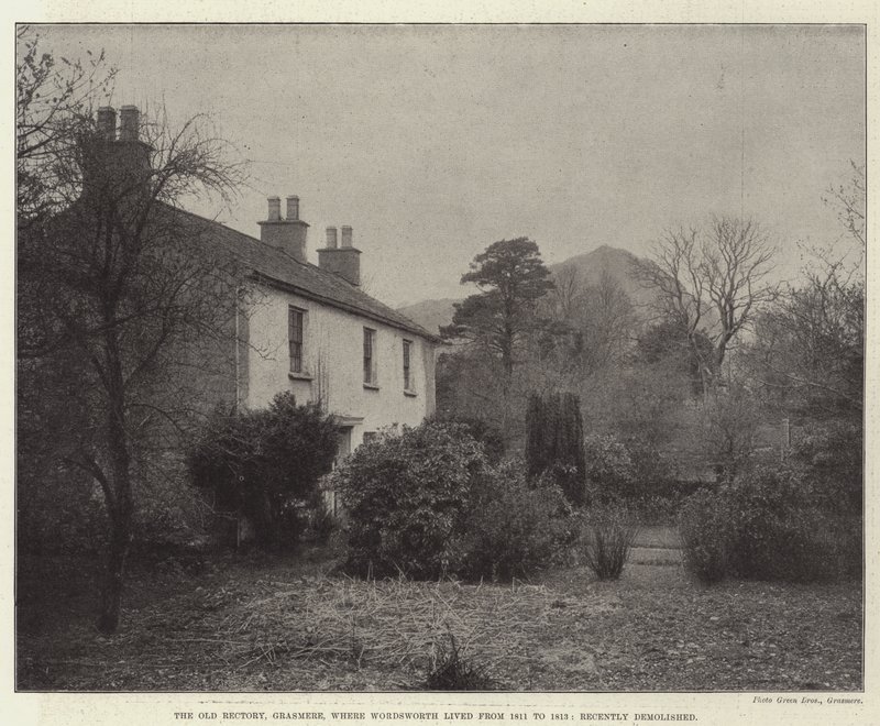 Grasmeren vanha pappila, jossa Wordsworth asui vuosina 1811–1813, purettiin hiljattain tekijältä English Photographer