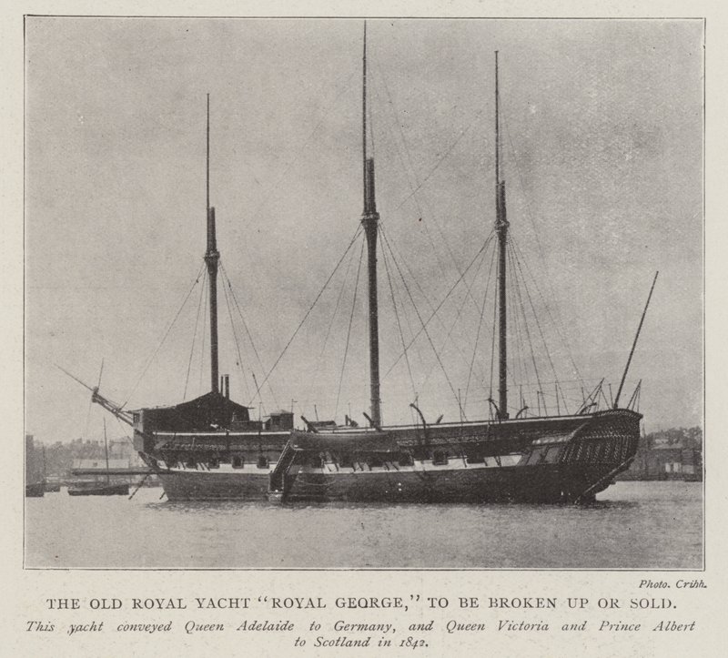 Old Royal Yacht Royal George, hajotetaan tai myydään tekijältä English Photographer