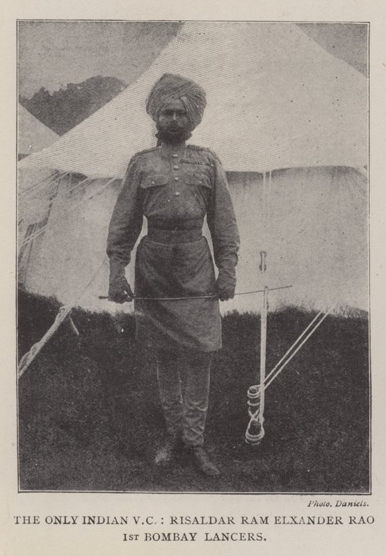 Ainoa intialainen VC, Risaldar Ram Elxander Rao, 1st Bombay Lancers tekijältä English Photographer