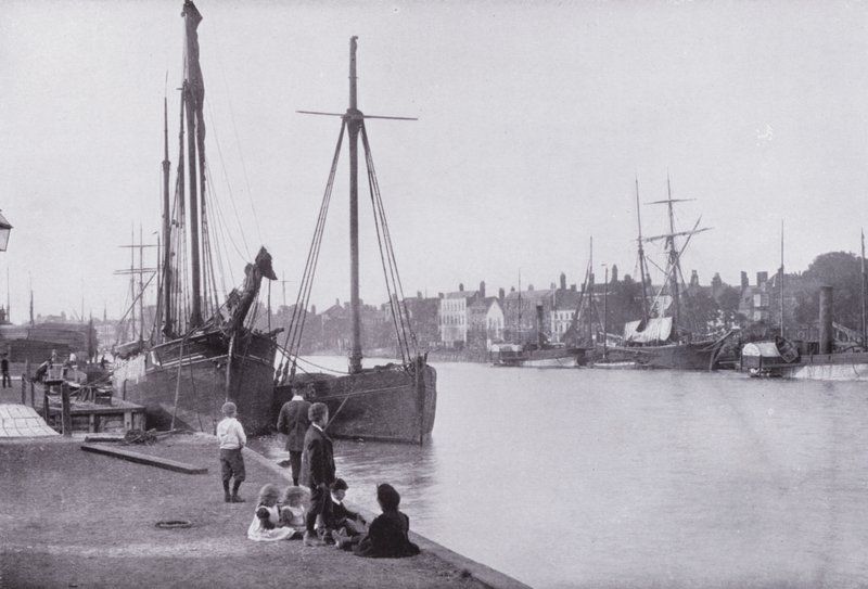 The Quays, Yarmouth (m/w kuva) tekijältä English Photographer