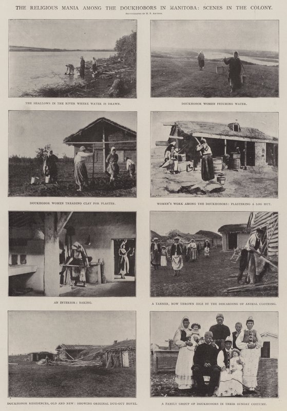 Uskonnollinen mania Doukhoborien keskuudessa Manitobassa, Scenes in the Colony tekijältä English Photographer