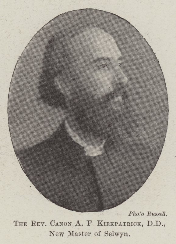 Pastori Canon A F Kirkpatrick, DD, Selwynin uusi mestari tekijältä English Photographer