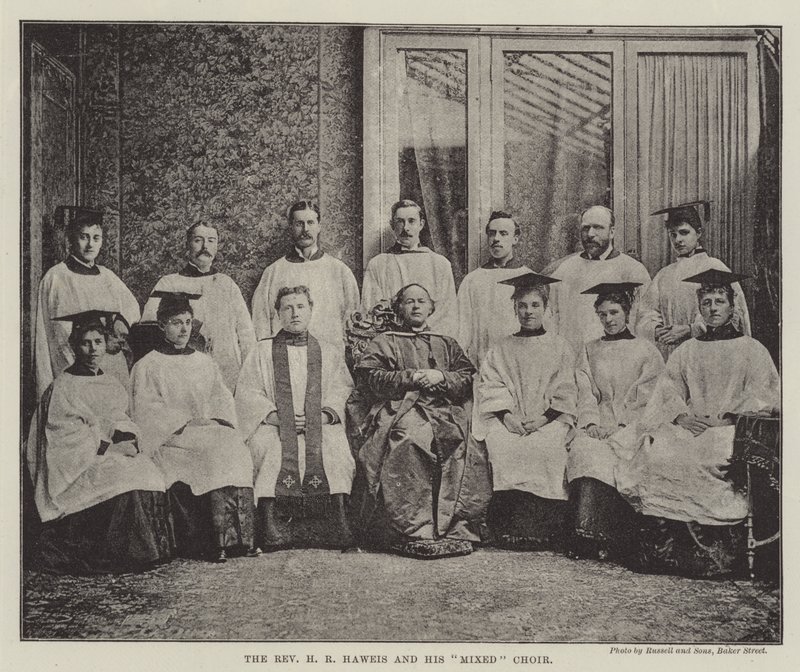 Pastori H R Haweis ja hänen sekakuoronsa tekijältä English Photographer