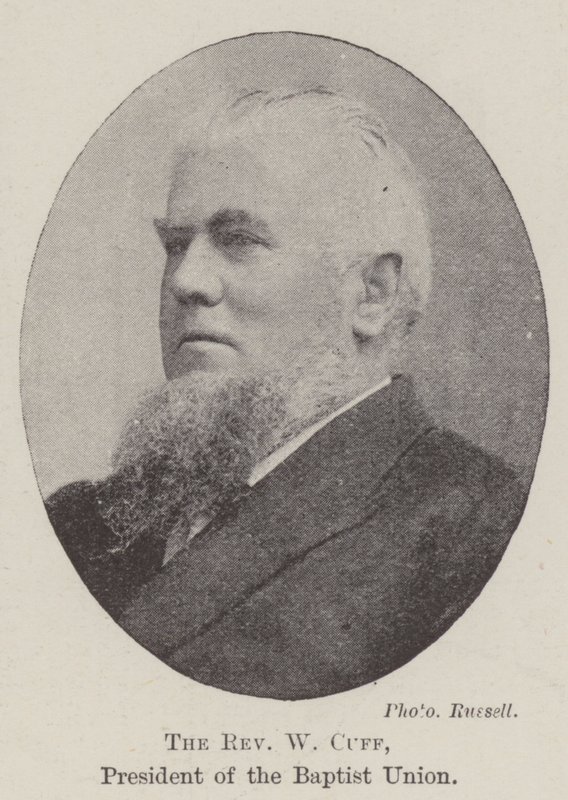 Reverend W Cuff, baptistiliiton puheenjohtaja tekijältä English Photographer