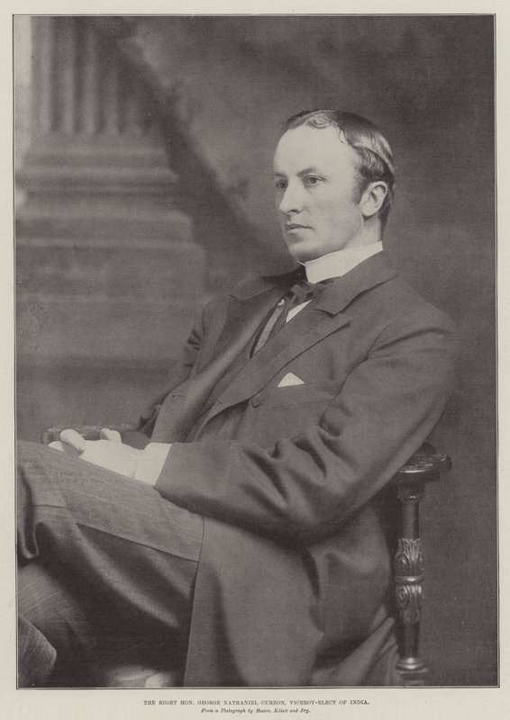 Oikea kunnia George Nathaniel Curzon, Intian varakuningas tekijältä English Photographer