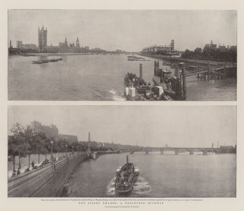 Hiljainen Thames, laiminlyöty moottoritie tekijältä English Photographer