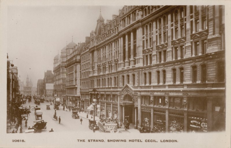 The Strand, Hotel Cecil, Lontoo (m/w kuva) tekijältä English Photographer