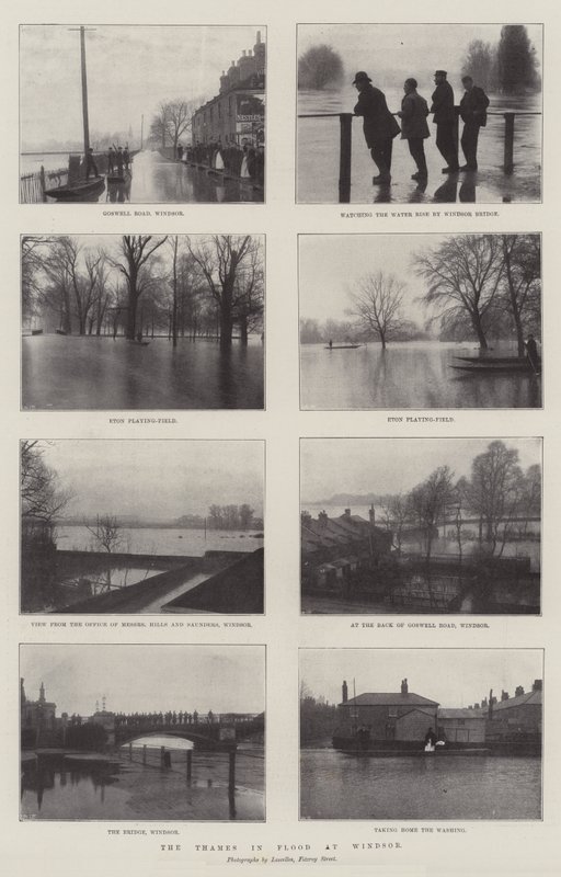 Thames tulvassa Windsorissa tekijältä English Photographer
