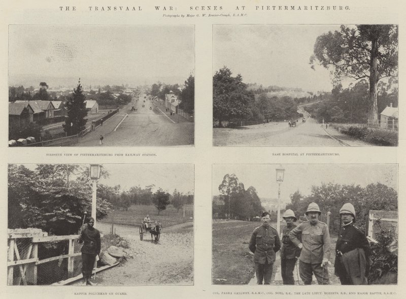 Transvaalin sota, kohtauksia Pietermaritzburgissa tekijältä English Photographer