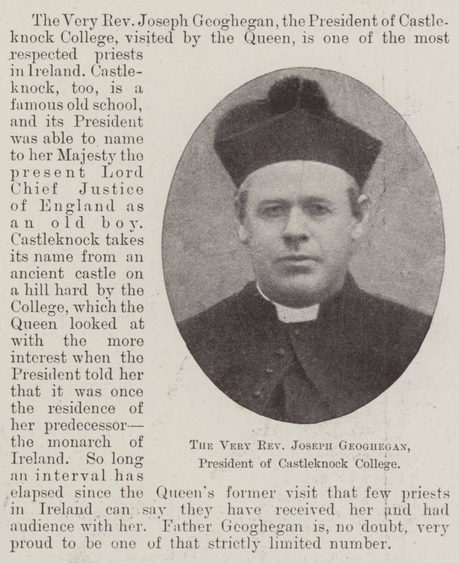 Erittäin kunniallinen Joseph Geoghegan, Castleknock Collegen presidentti tekijältä English Photographer
