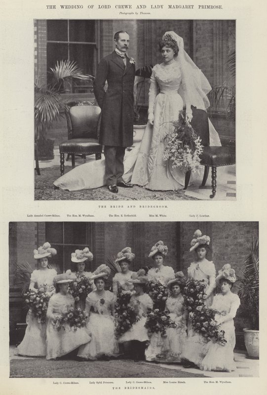 Lord Crewen ja Lady Margaret Primrosen häät tekijältä English Photographer