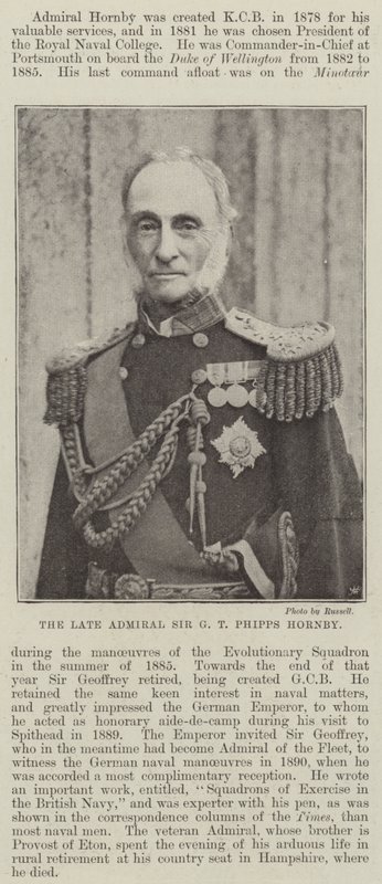 Edesmennyt amiraali Sir G T Phipps Hornby tekijältä English Photographer