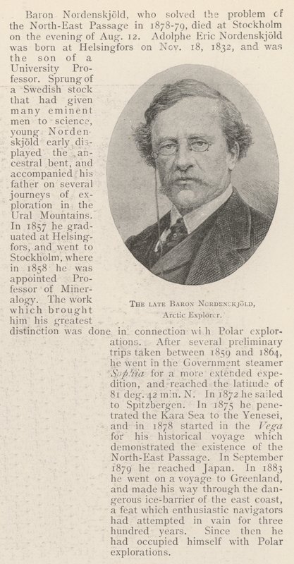 Edesmennyt paroni Nordenskjold, arktinen tutkimusmatkailija tekijältä English Photographer