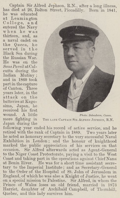 Edesmennyt kapteeni Sir Alfred Jephson, RN tekijältä English Photographer