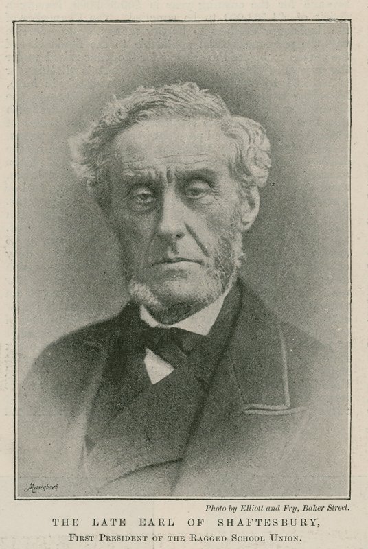 Earl of Shaftesbury, Ragged School Unionin ensimmäinen presidentti tekijältä English Photographer