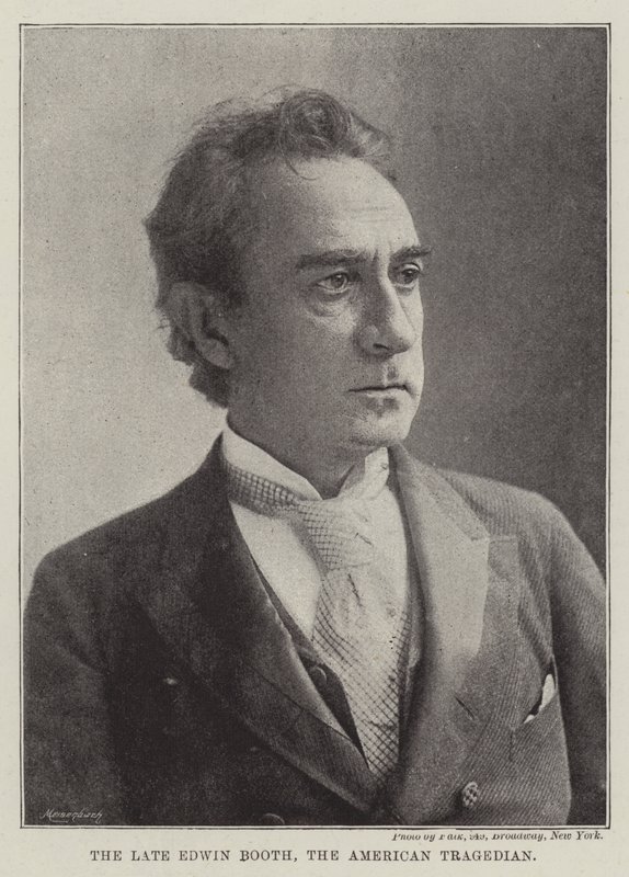 Edesmennyt Edwin Booth, amerikkalainen tragedioittaja tekijältä English Photographer