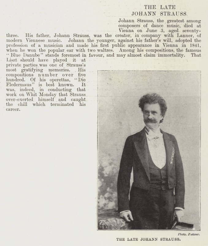 Edesmennyt Johann Strauss tekijältä English Photographer
