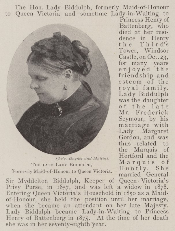 Edesmennyt Lady Biddulph, entinen kuningatar Victorian palvelijatar tekijältä English Photographer