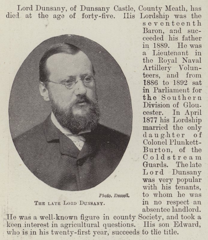 Edesmennyt lordi Dunsany tekijältä English Photographer